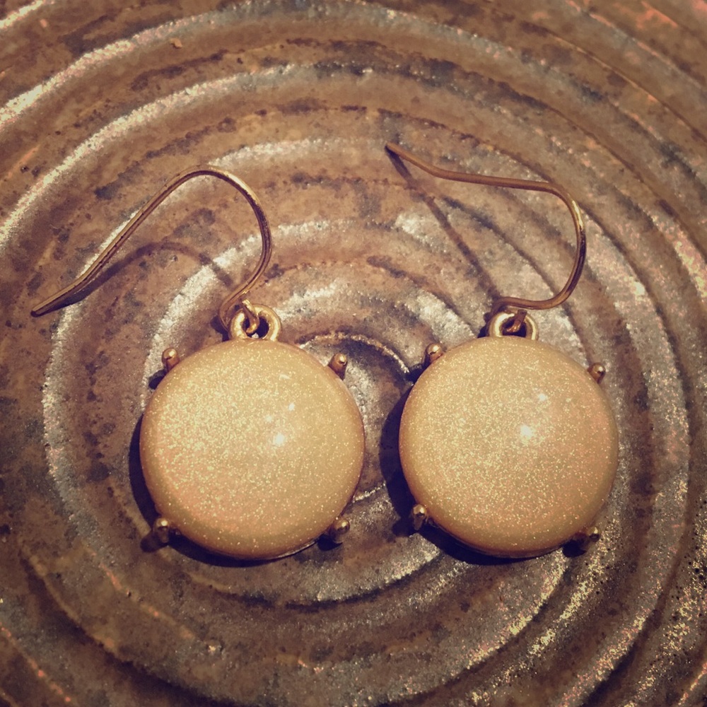 Round Drop Down Earrings